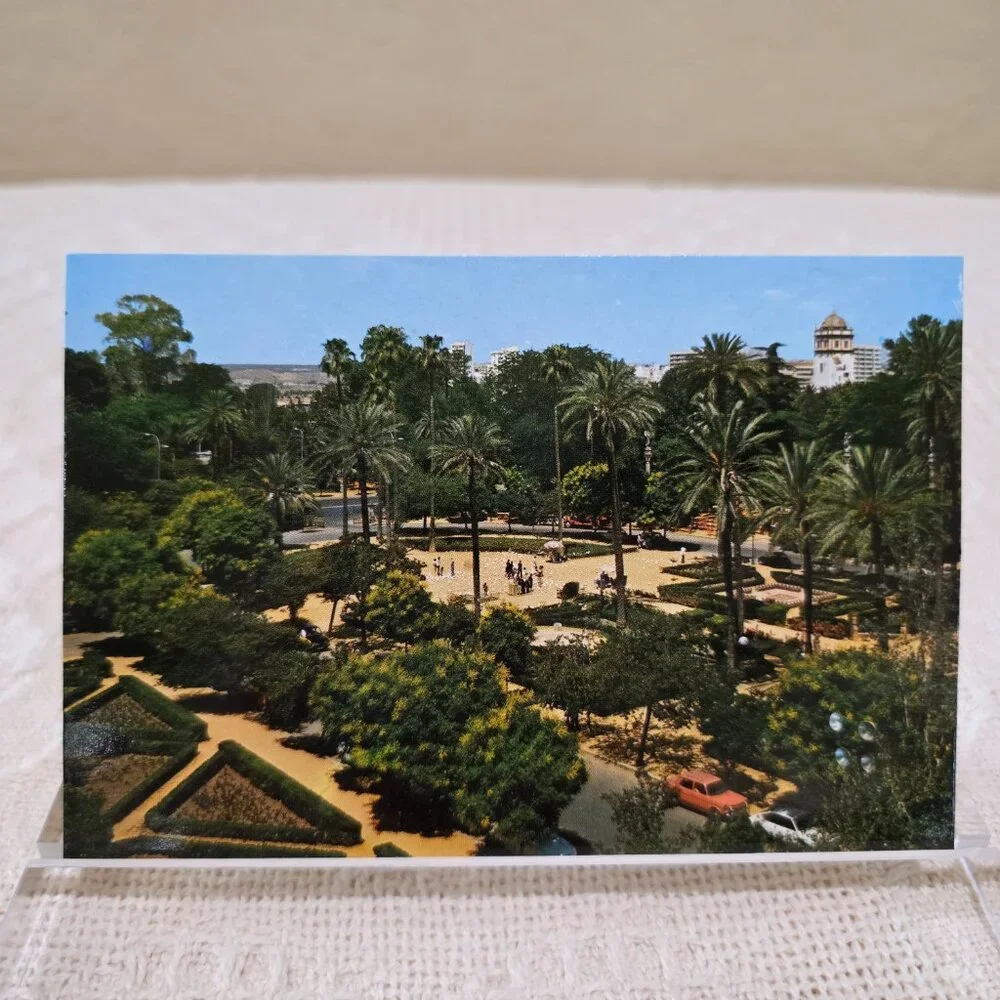 Vintage Sevilla Plaza de America American Square Spain Spanish Postcard Unposted